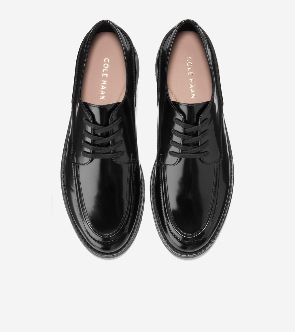 Women's Treena Lug Oxfords-Black