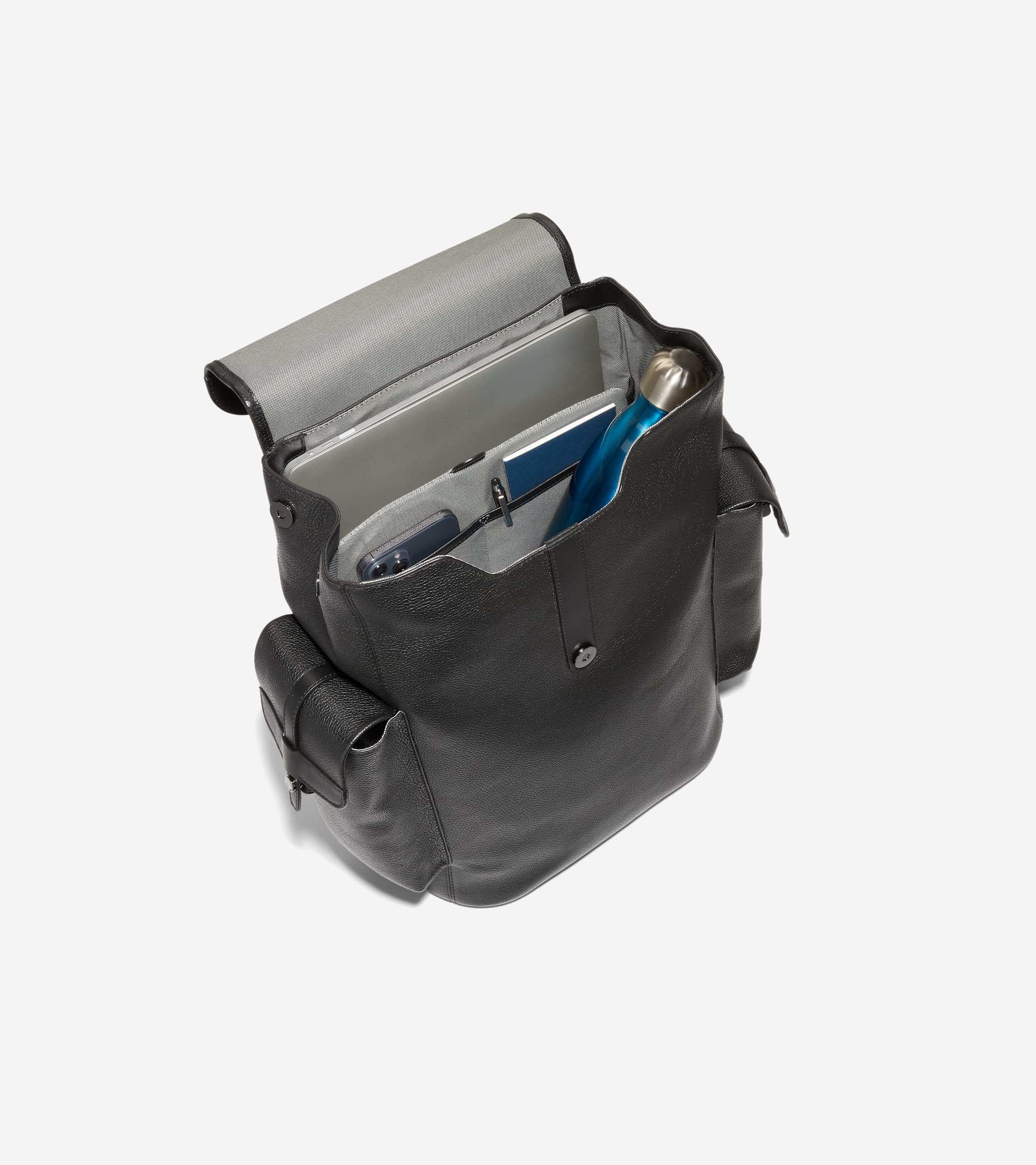 Cole Haan トライボロ バッグパック トープ レザー コール ハーン COLE HAAN トライボロ リュックサック mens （ネイビー