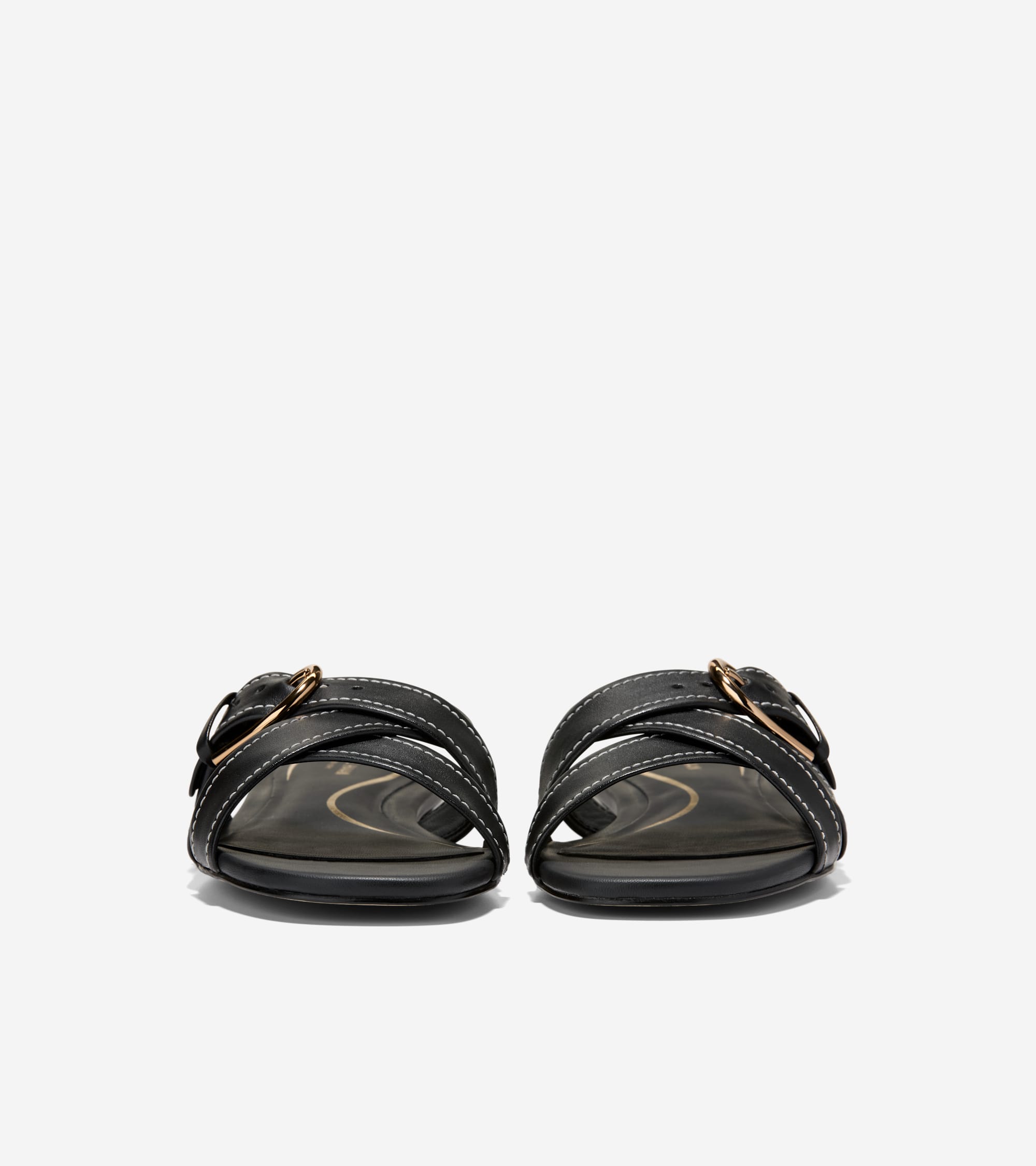 Women's Velma Buckle Slide Sandals in Black | Cole Haan