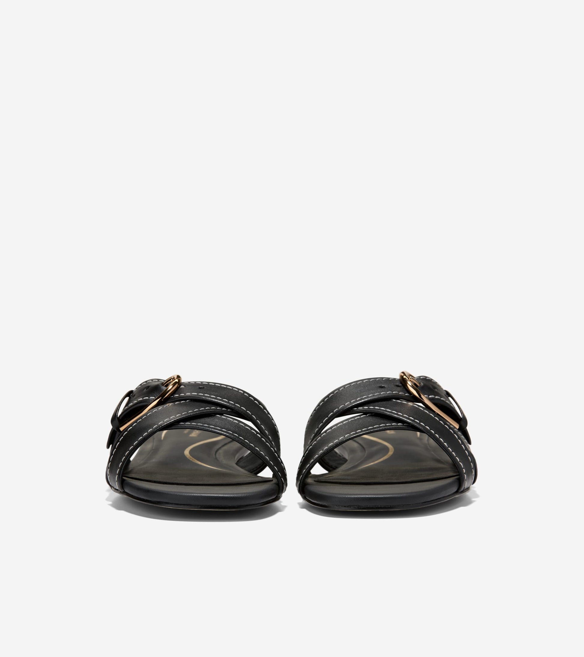 Women's Velma Buckle Slide Sandals-Black