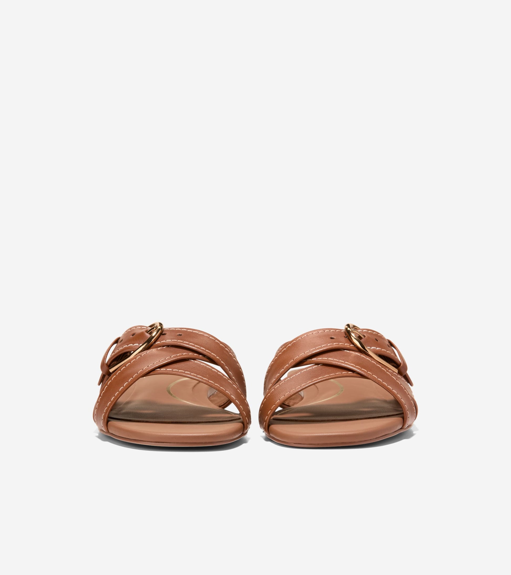 Women's Velma Buckle Slide Sandals-British Tan