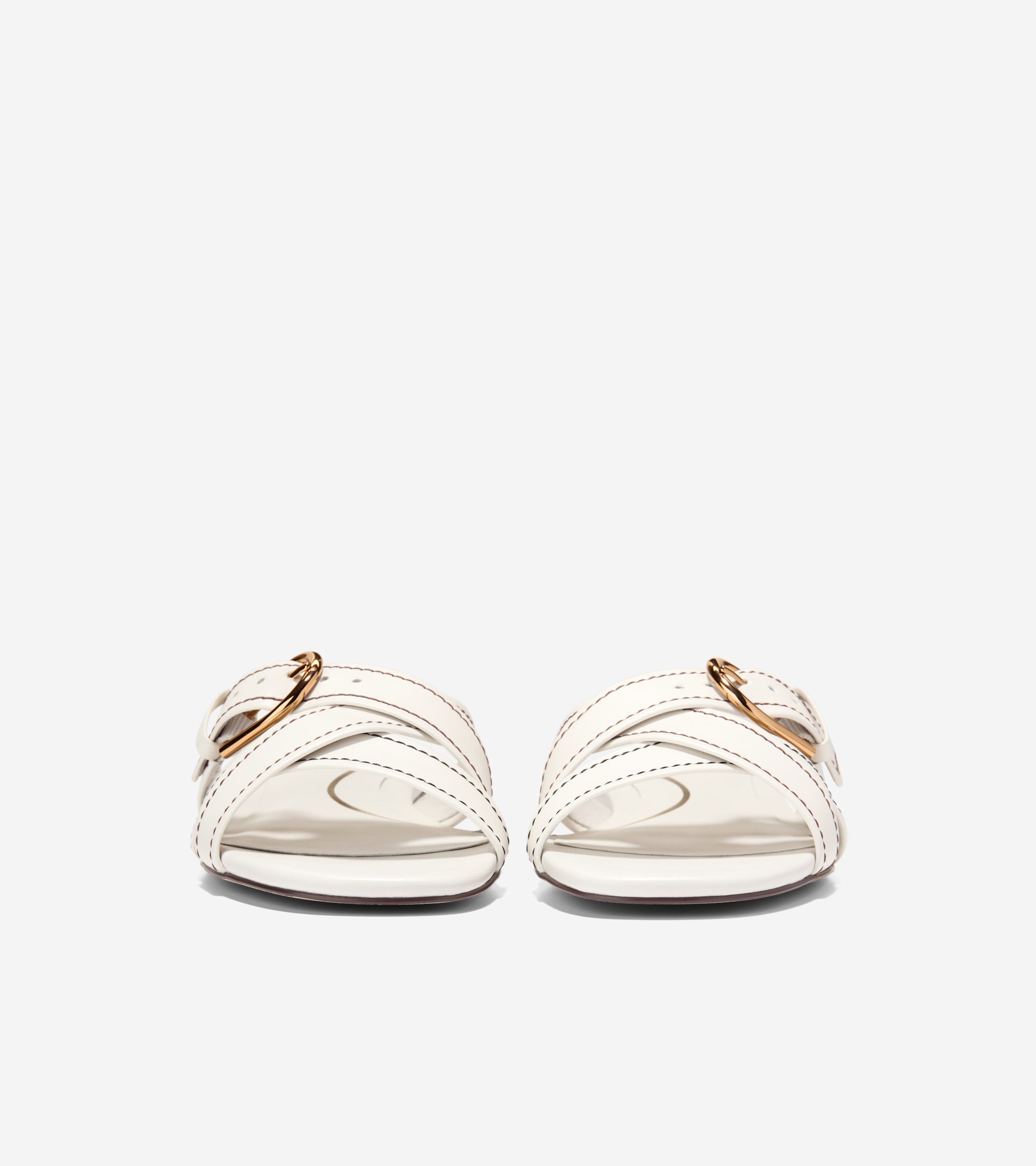 Women's Velma Buckle Slide Sandals in White | Cole Haan
