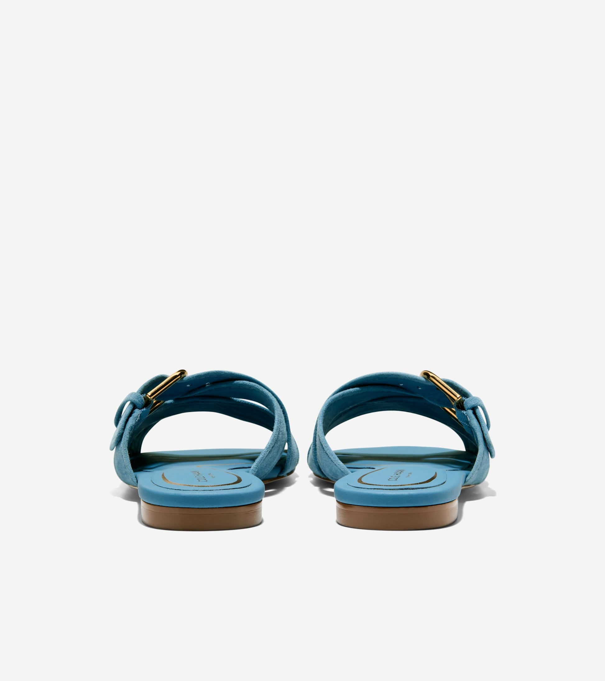 Women's Velma Buckle Slide Sandals-Provincial Blue