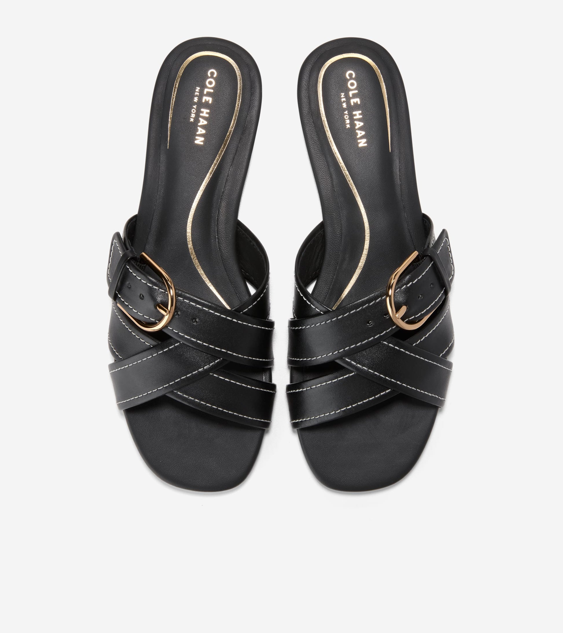Women's Velma Buckle Slide Sandals-Black