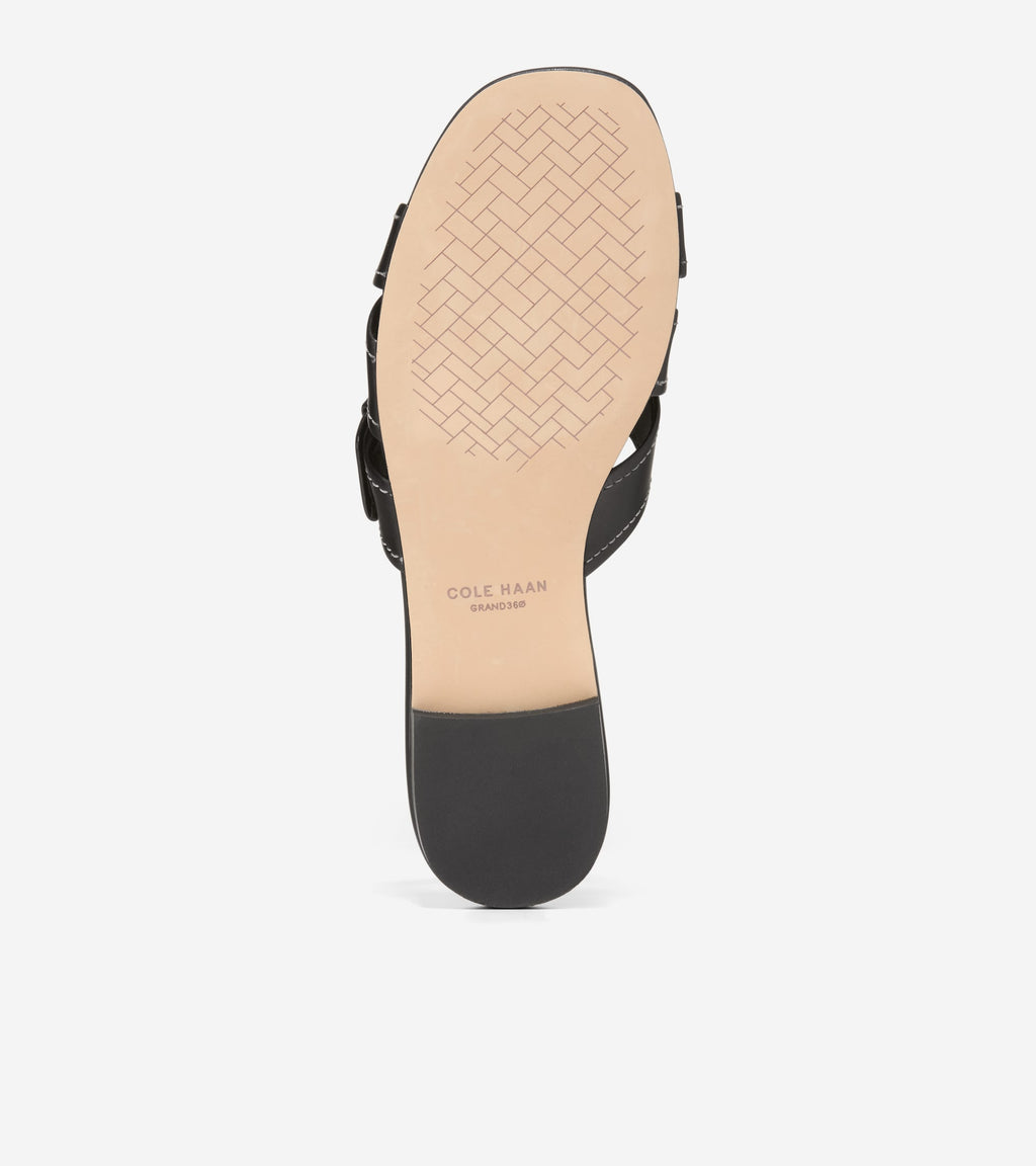 Women's Velma Buckle Slide Sandals-Black