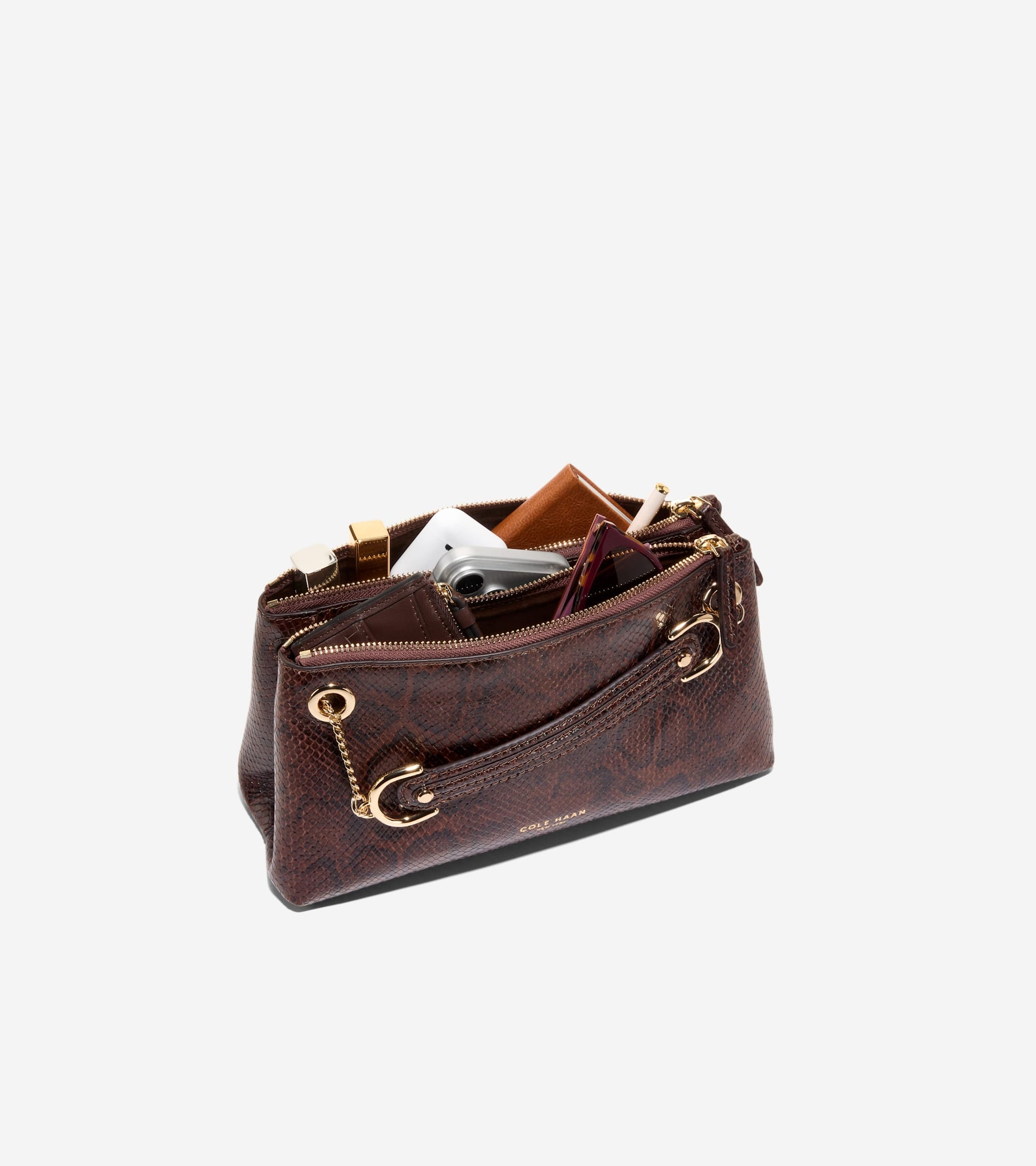 Women's Vivianne Crossbody Bag-Hickory Snake Print