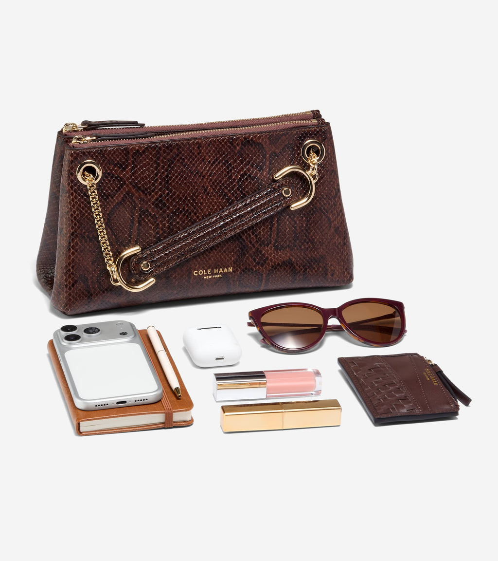 Women's Vivianne Crossbody Bag-Hickory Snake Print