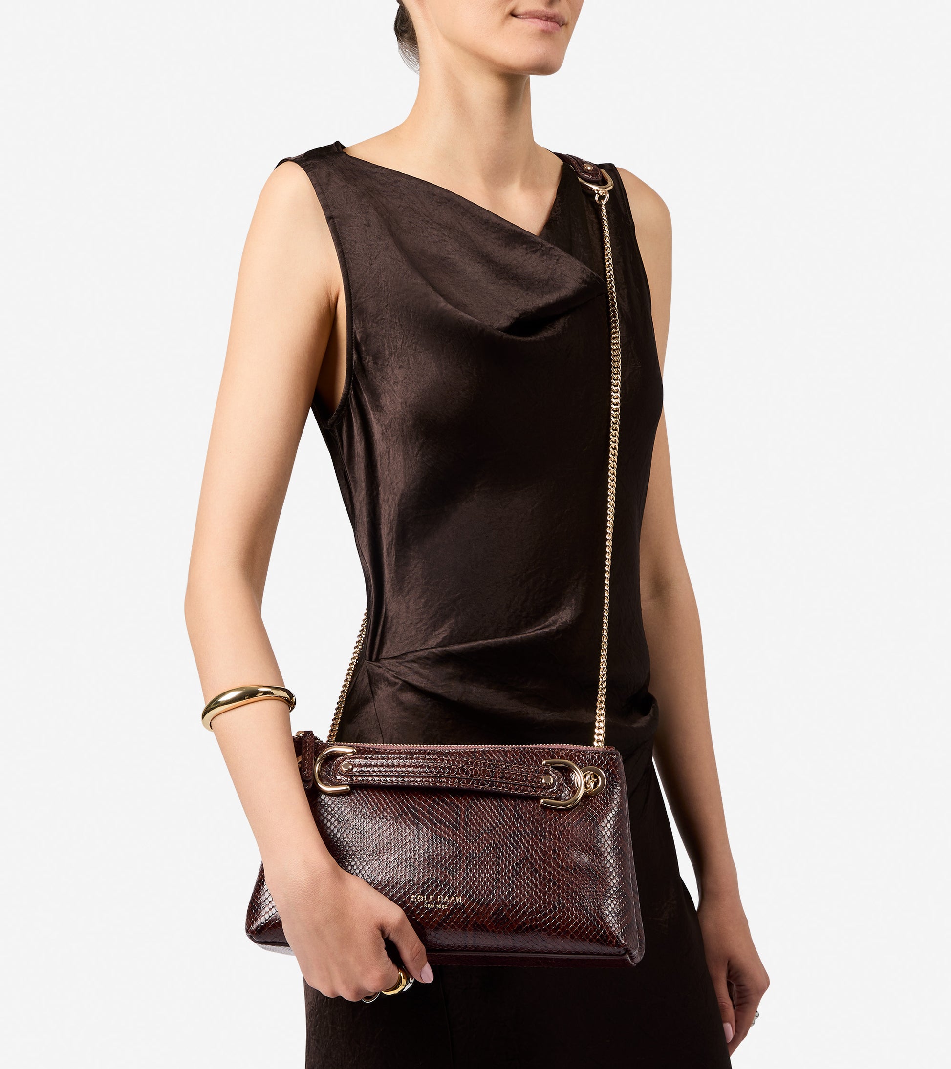 Women's Vivianne Crossbody Bag-Hickory Snake Print