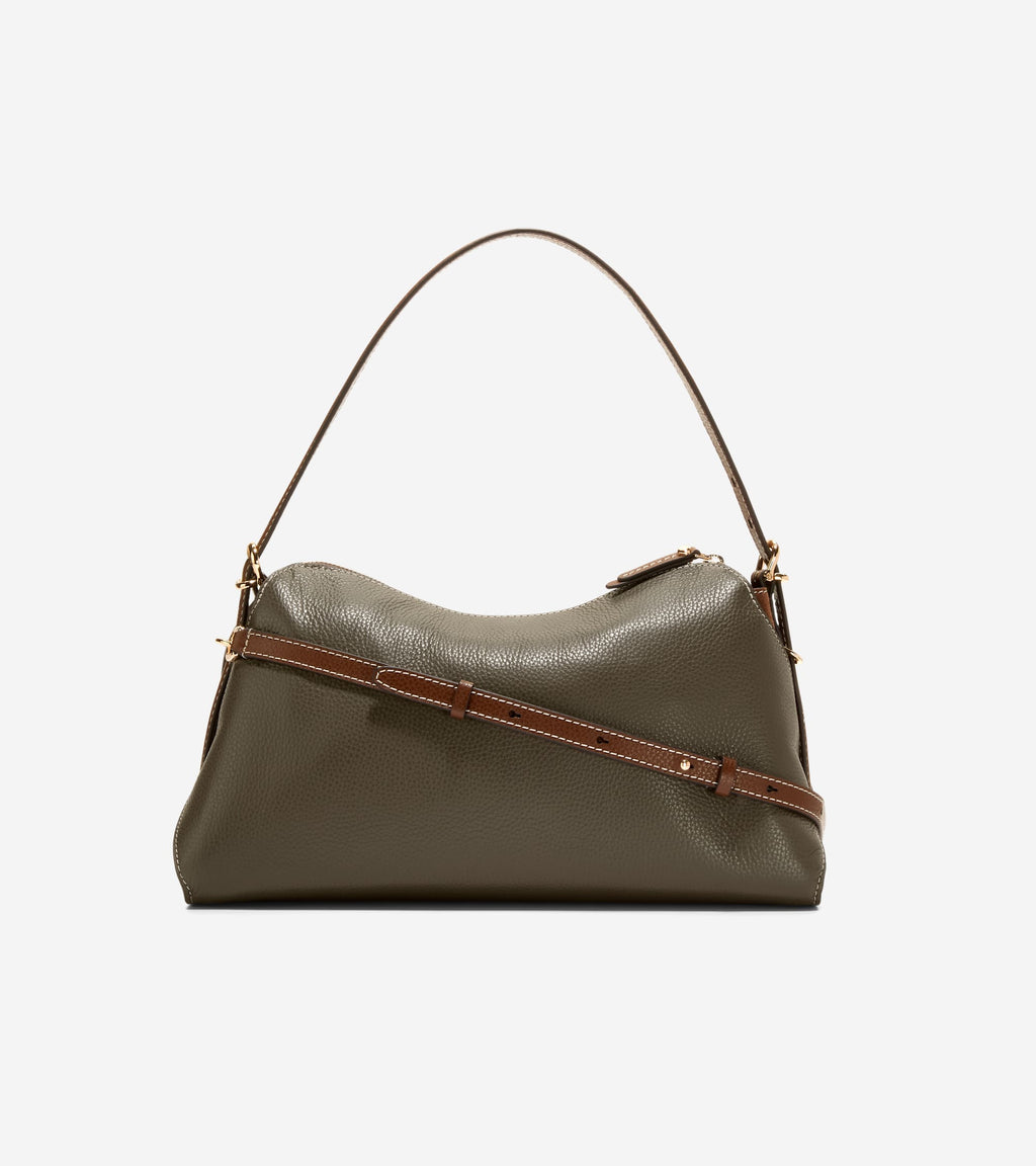 Women's Vivianne Shoulder Bag-Deep Olive-Golden Honey