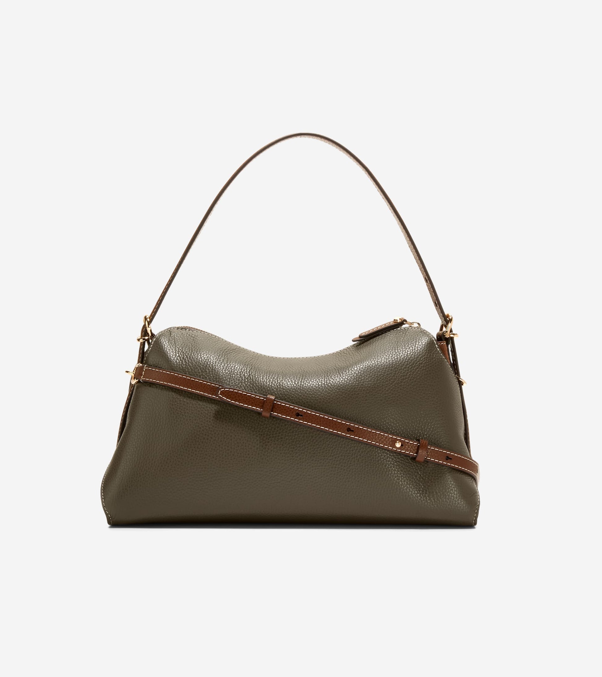 Women's Vivianne Shoulder Bag-Deep Olive-Golden Honey