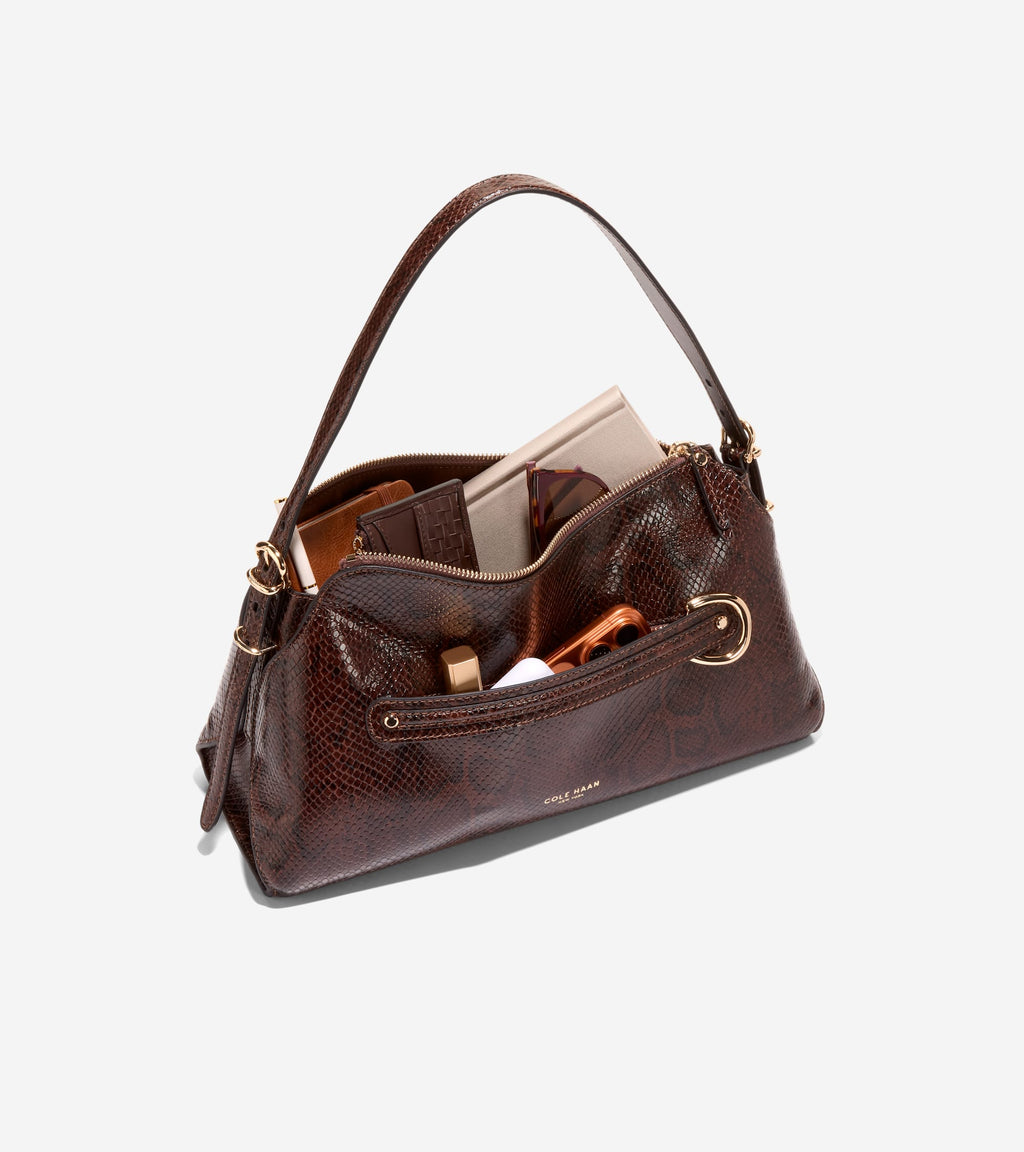 Women's Vivianne Shoulder Bag-Hickory Snake Print