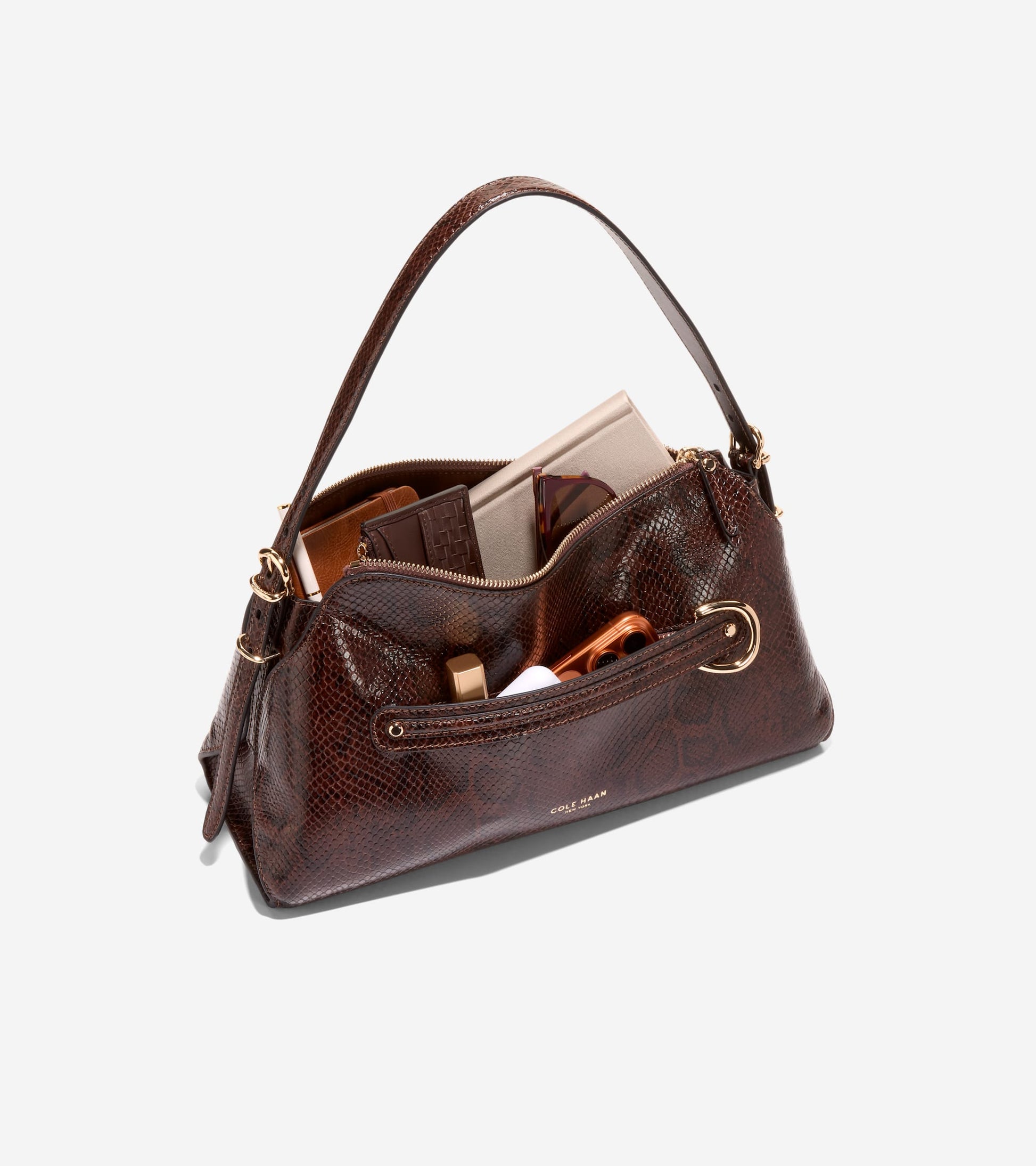 Women's Vivianne Shoulder Bag-Hickory Snake Print