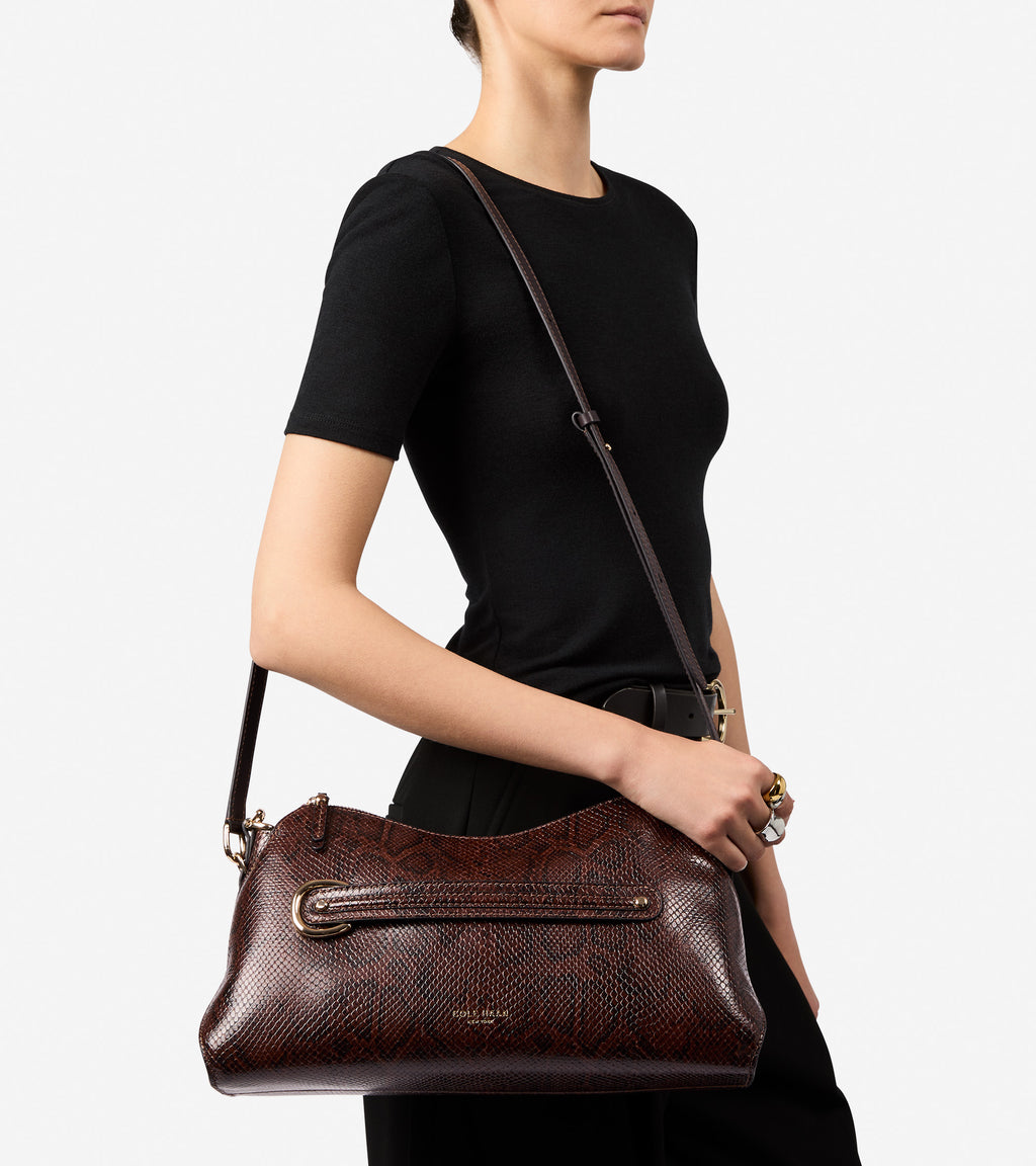 Women's Vivianne Shoulder Bag-Hickory Snake Print