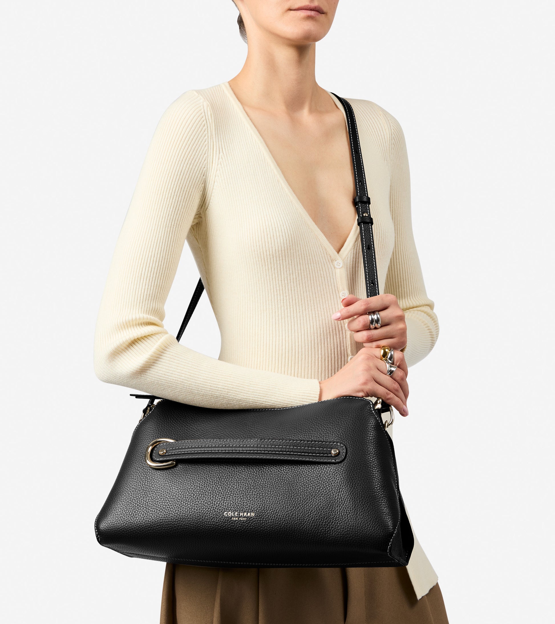 Women's Vivianne Shoulder Bag-Black