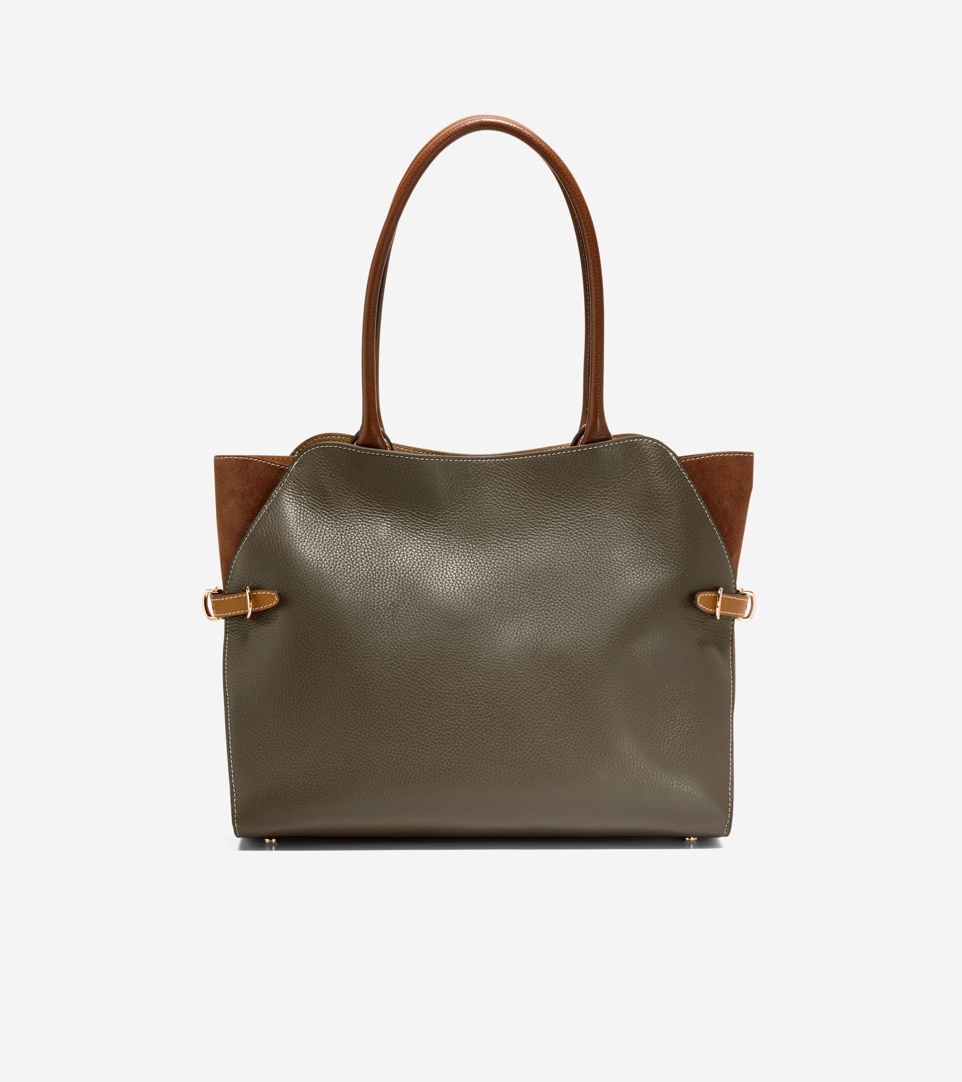Women's Vivianne Tote Bag-Deep Olive-Golden Honey