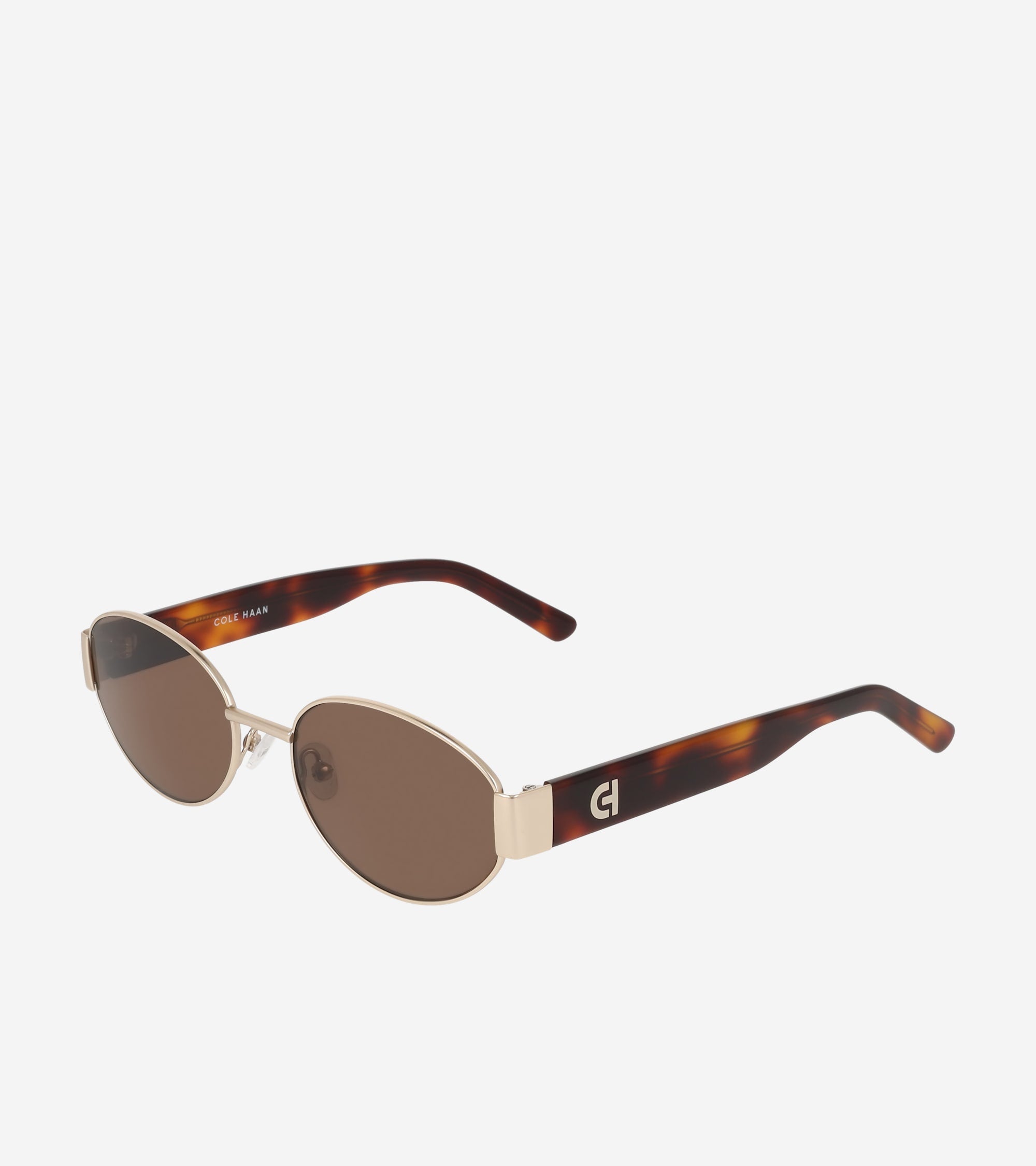 Women's Luxe Oval Sunglasses in Gold | Cole Haan