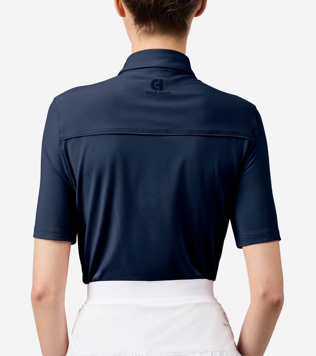 Women's Topspin Polo Shirt-Navy Blazer