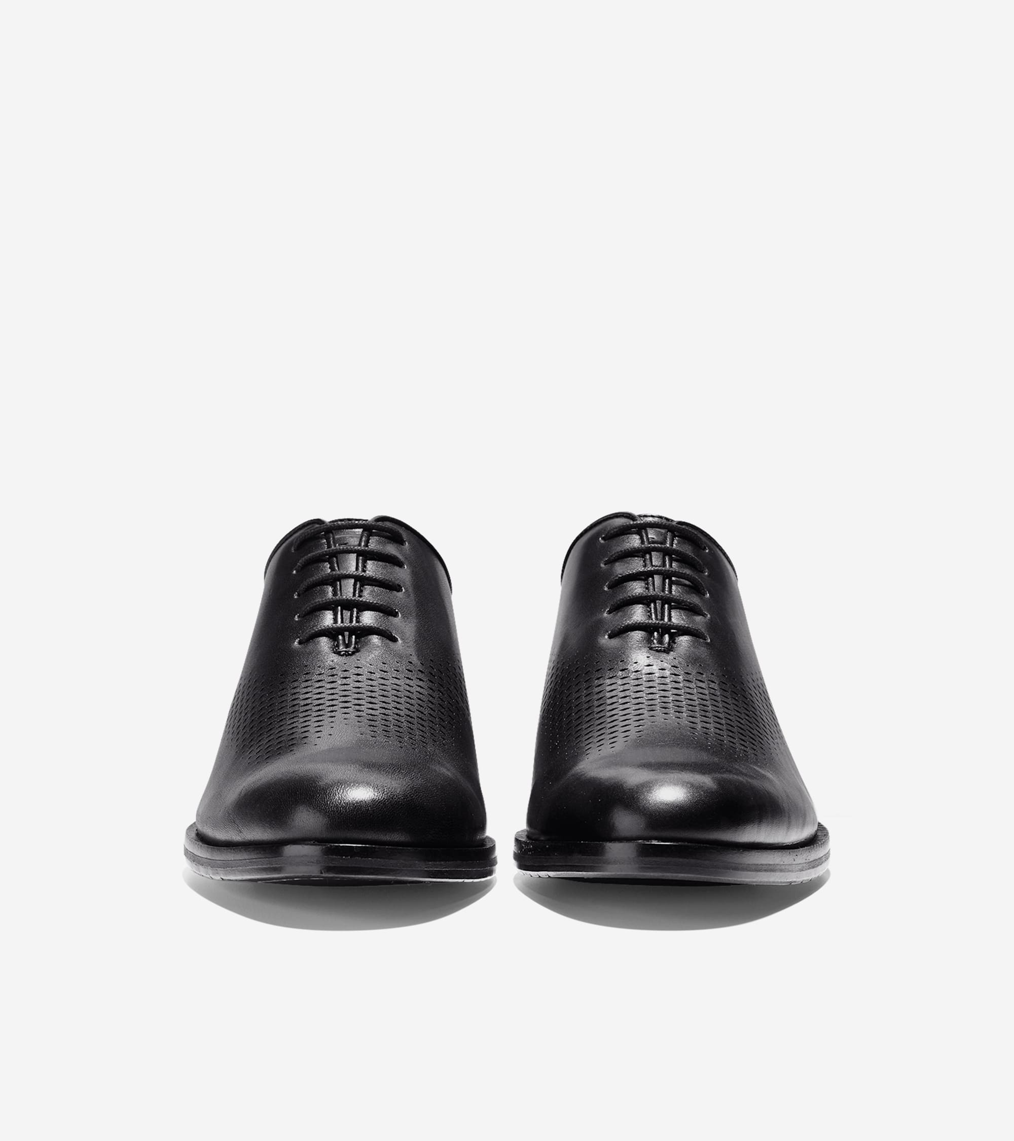 Men's Washington Grand Laser Wingtip Oxfords in Black | Cole Haan