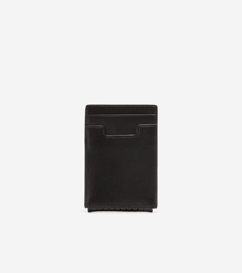 Washington Perforated Card Case-Black