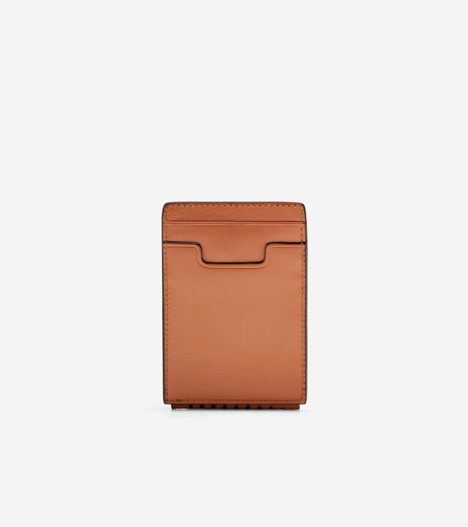 Washington Perforated Card Case-British Tan