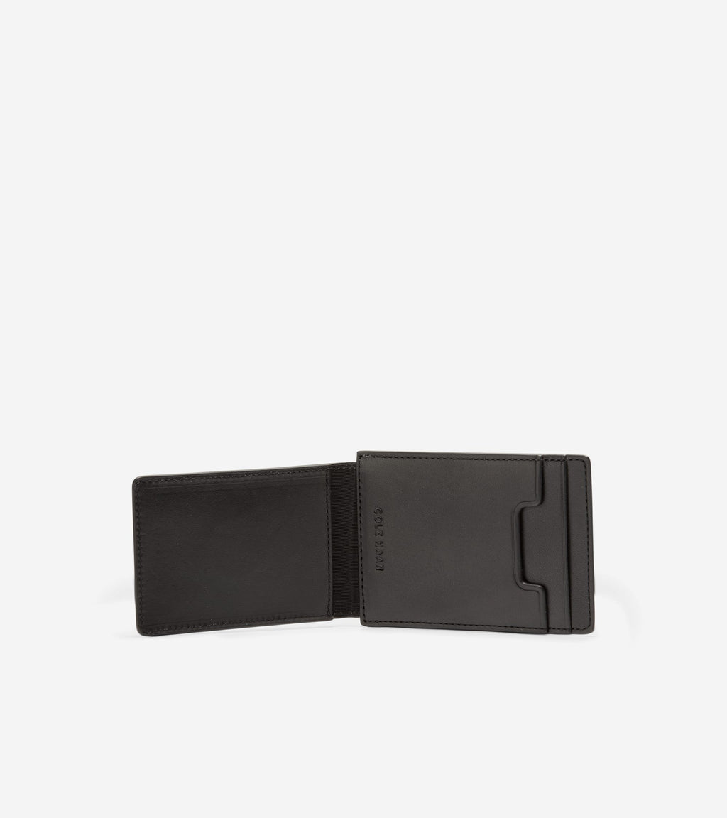 Washington Perforated Card Case-Black