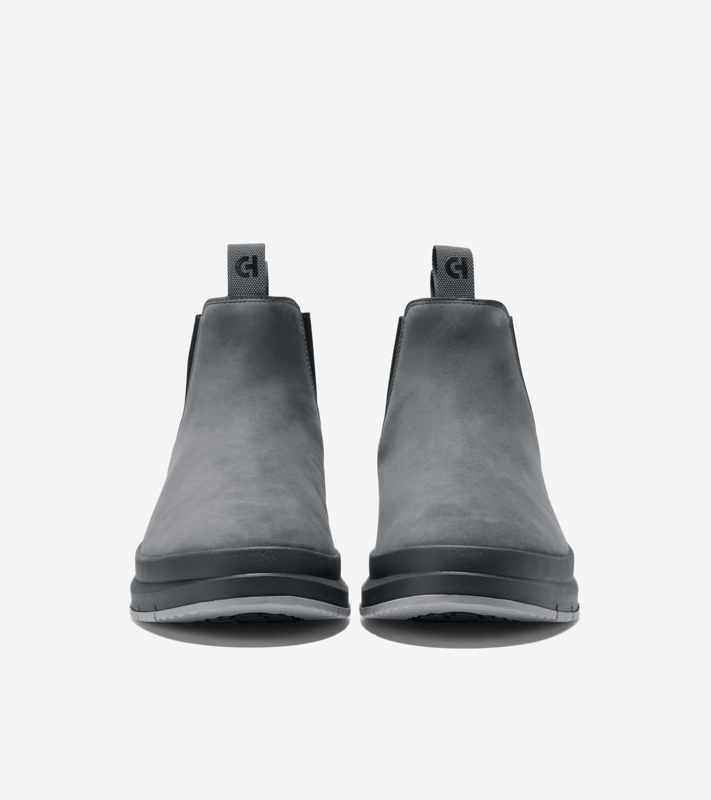 Men's Windham Grand Chelsea Waterproof Boots-Gray Pinstripe-Black-Paloma