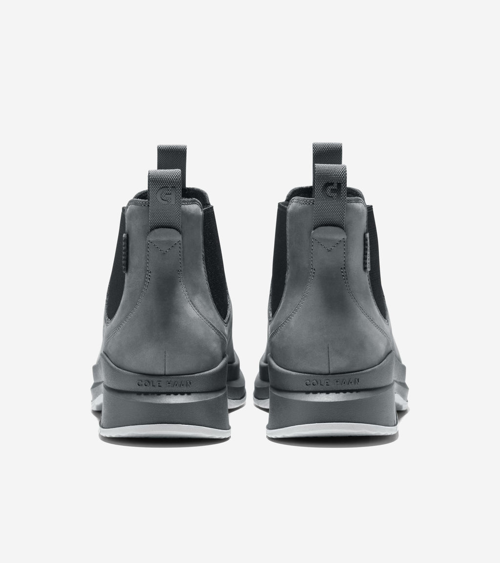 Men's Windham Grand Chelsea Waterproof Boots-Gray Pinstripe-Black-Paloma