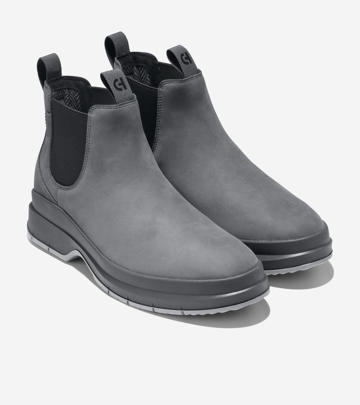 Men's Windham Grand Chelsea Waterproof Boots-Gray Pinstripe-Black-Paloma