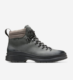 Men's Windham Grand Waterproof Hiking Boots-Gray Pinstripe Oiled-Ironstone
