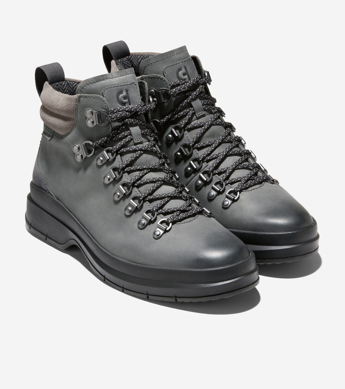 Men's Windham Grand Waterproof Hiking Boots-Gray Pinstripe Oiled-Ironstone