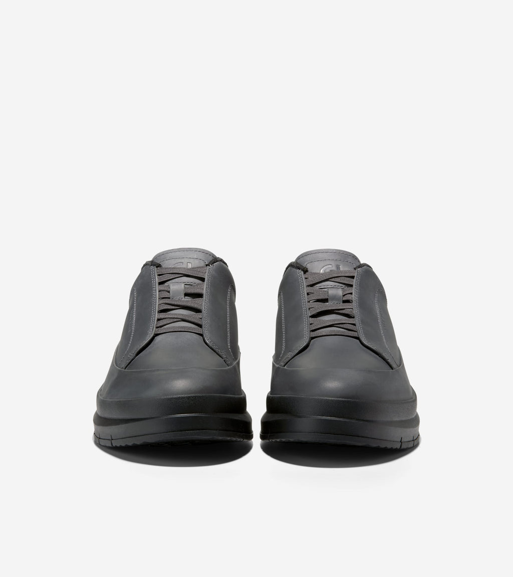 Men's Windham Grand Sneaker Water-Resistant Boots-Gray Pinstripe Oiled-Black
