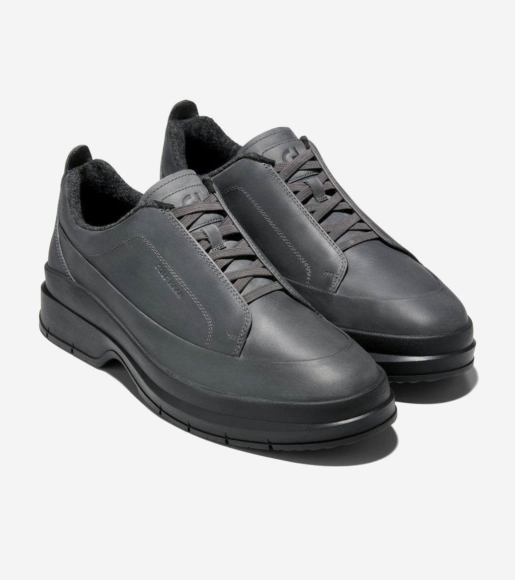 Men's Windham Grand Sneaker Water-Resistant Boots-Gray Pinstripe Oiled-Black