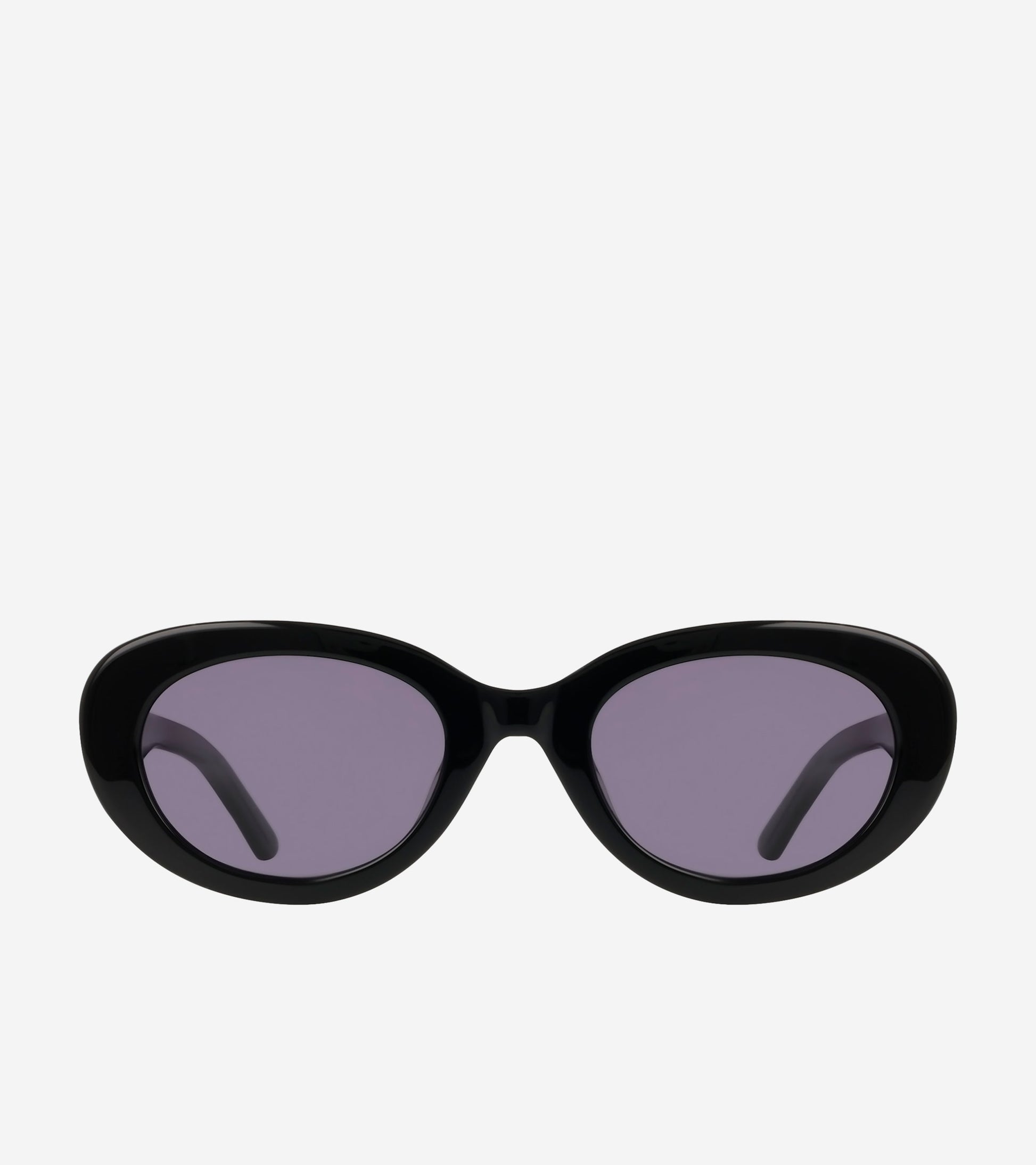 Women's Bold Oval Sunglasses-Black