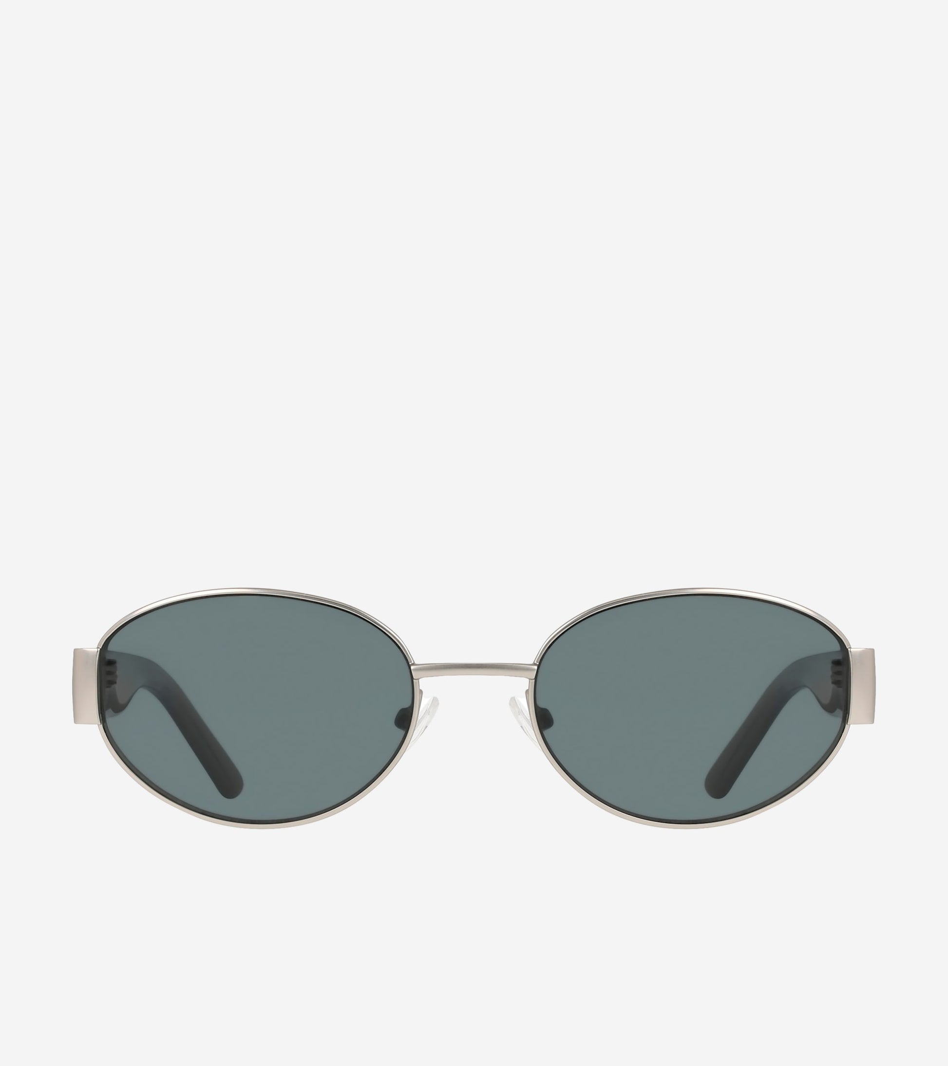 Women's Luxe Oval Sunglasses-Silver