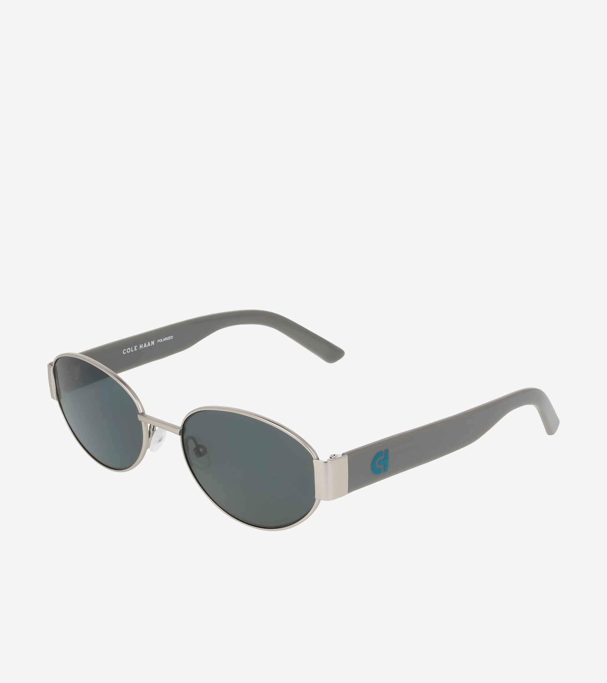 Women's Luxe Oval Sunglasses-Silver