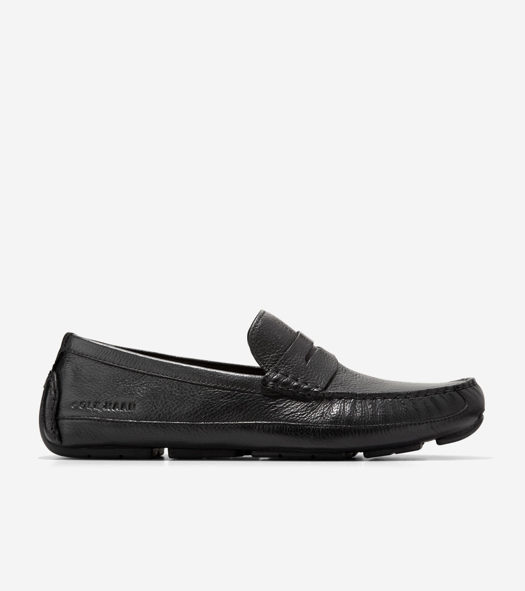 Men's Wyatt Penny Driving Shoes-Black
