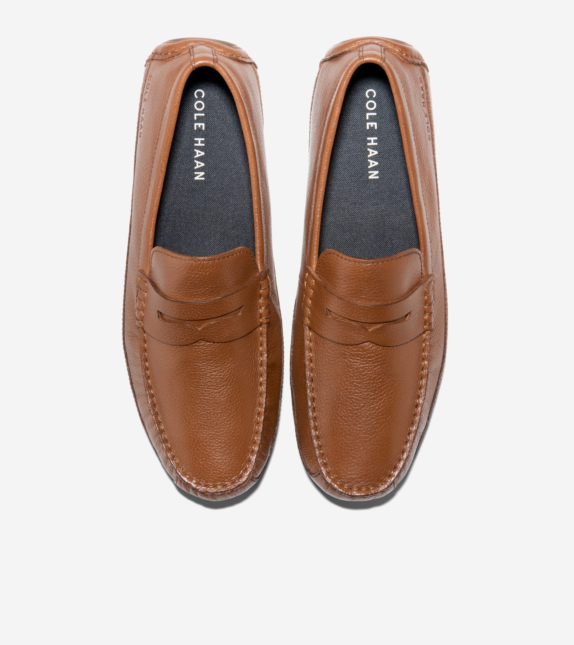 Men's Wyatt Penny Driving Shoes-British Tan-Nicotine