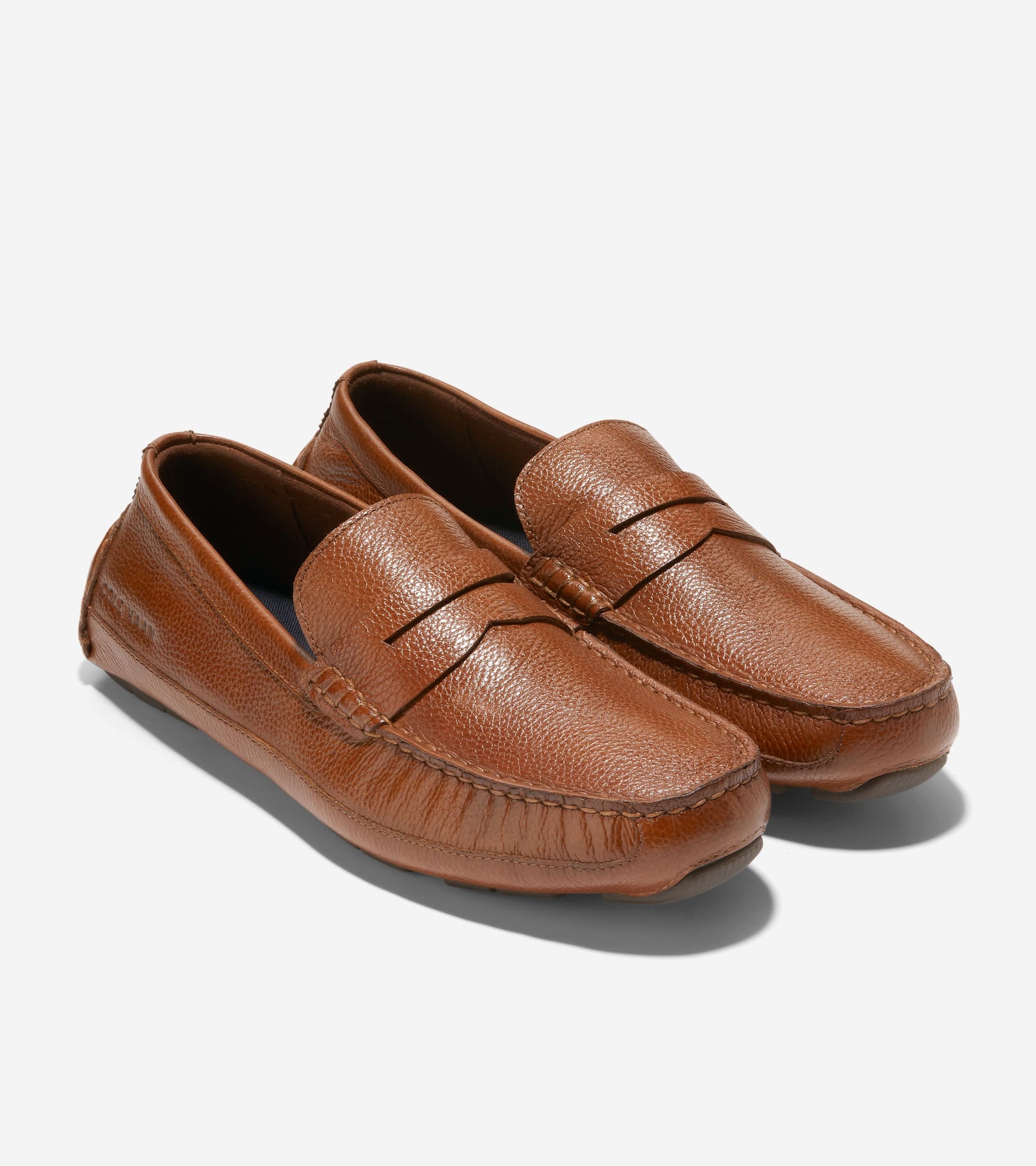 Men's Wyatt Penny Driving Shoes-British Tan-Nicotine