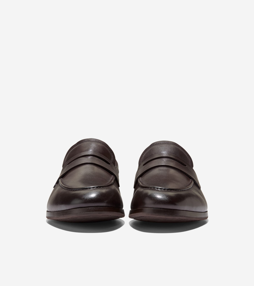 Men's Wyeth Grand Penny Loafers-Madeira-Dark Natural