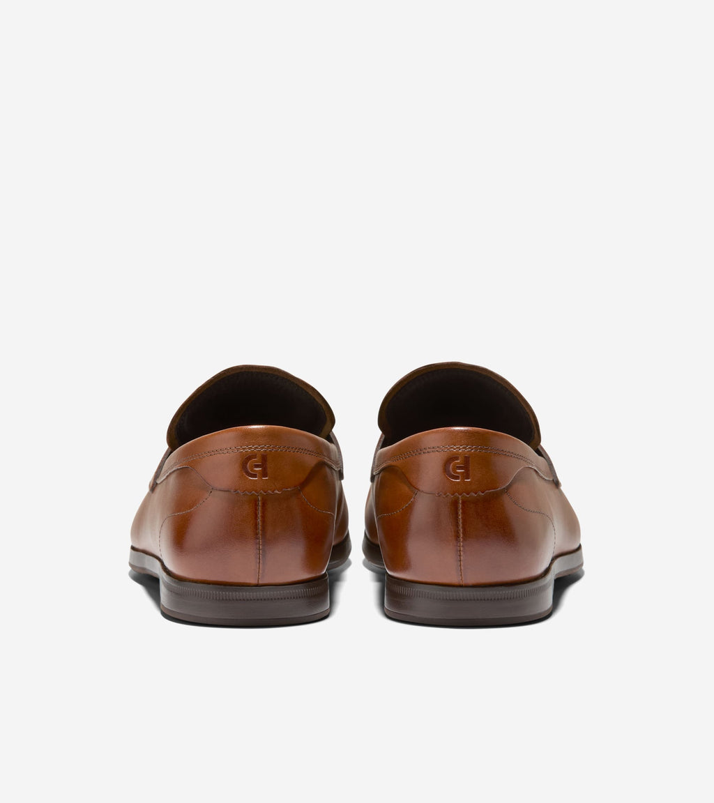 Men's Wyeth Grand Penny Loafers-British Tan-Dark Natural