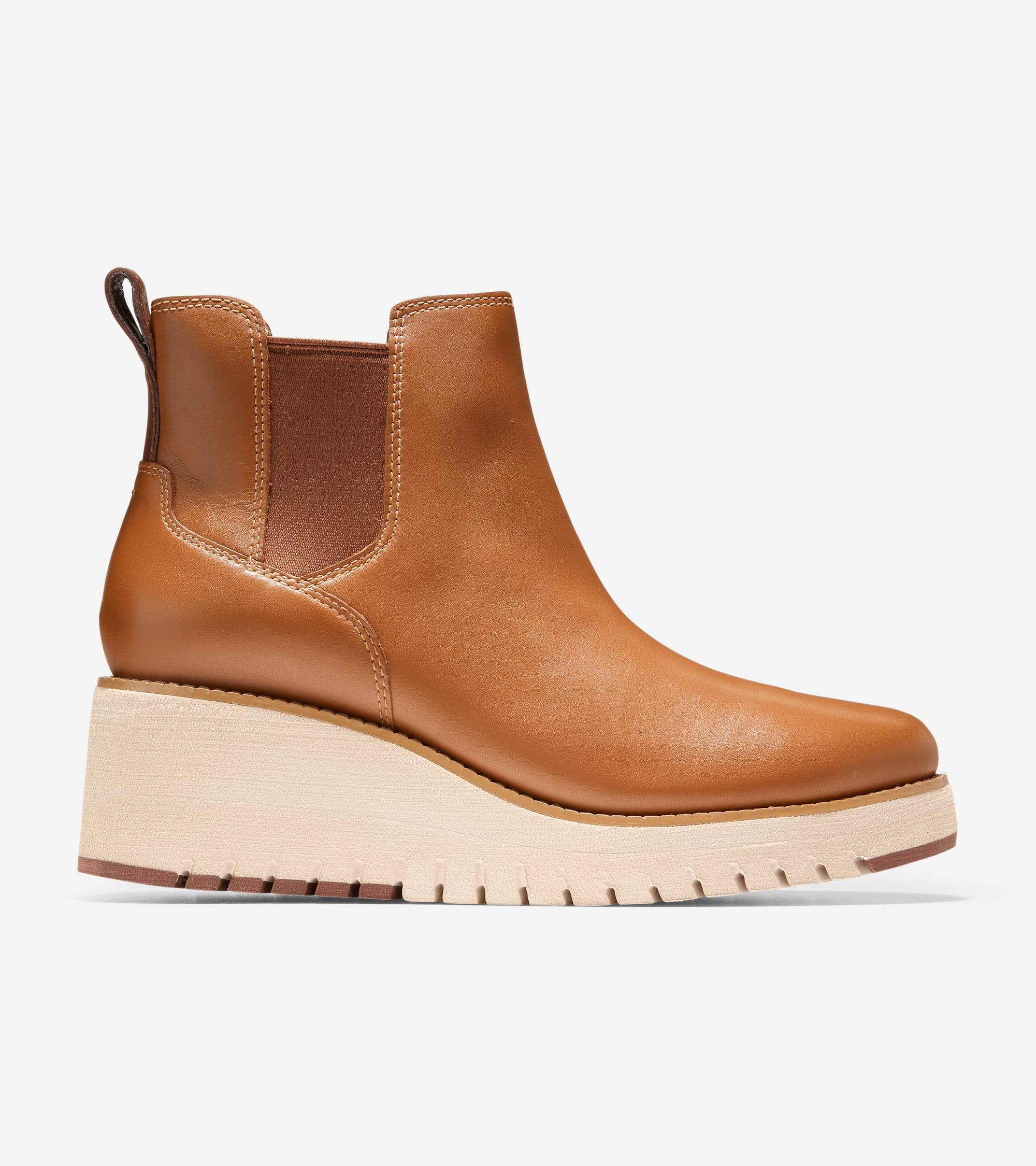 Women's ZERØGRAND City Wedge Waterproof Boots in Brown | Cole Haan