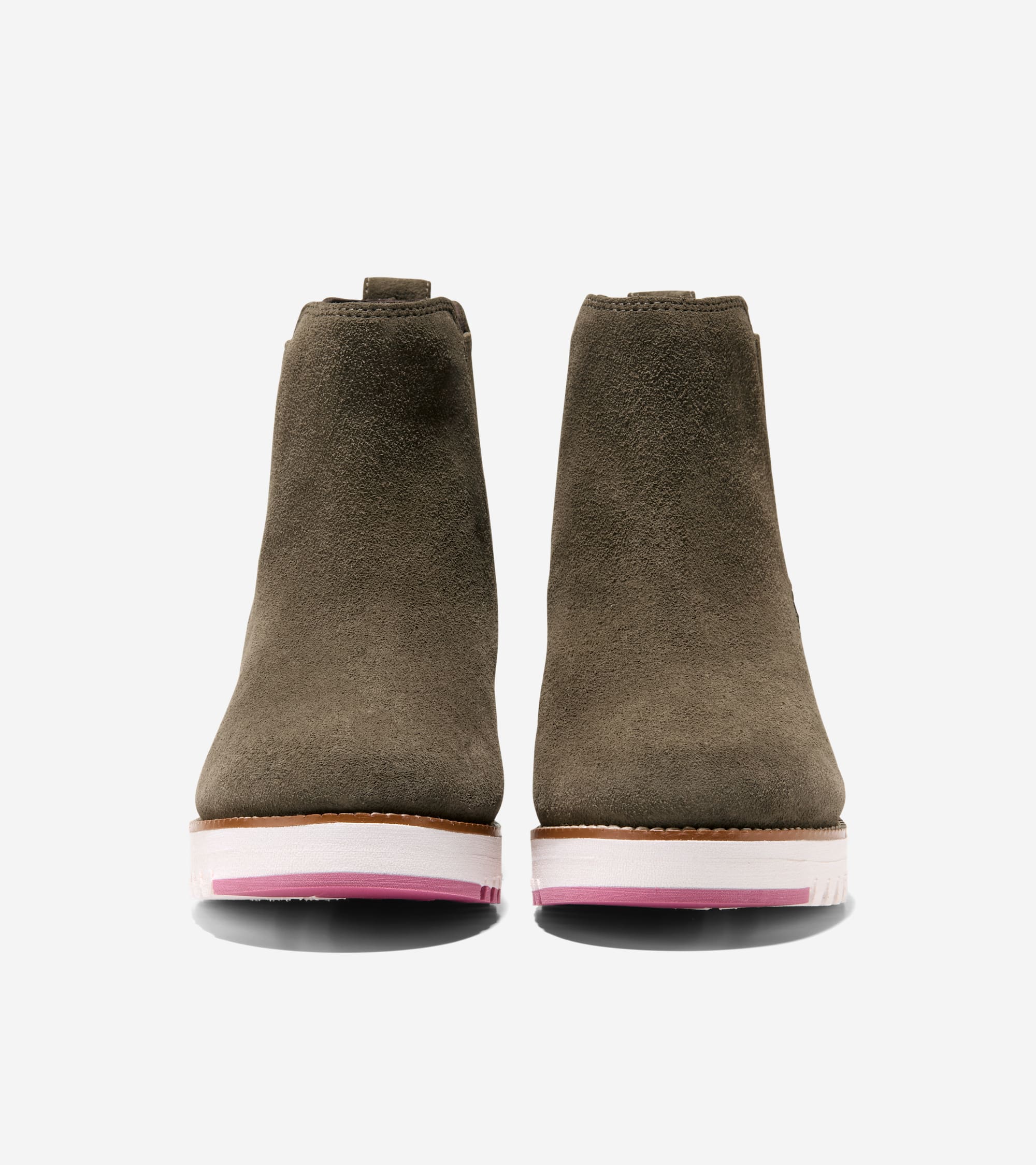 Women's ZERØGRAND City Wedge Waterproof Boots in Green | Cole Haan