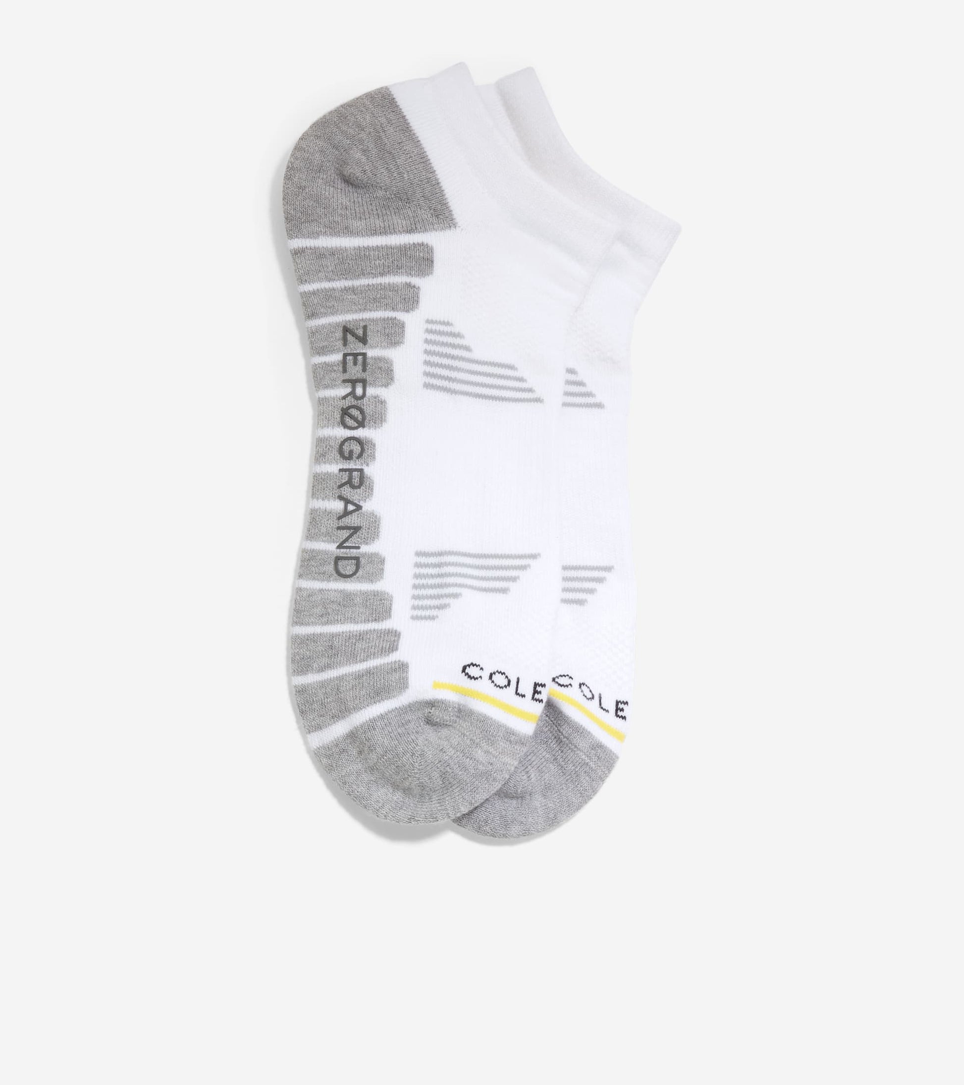 Men's ZERØGRAND Performance No-Show Socks-White