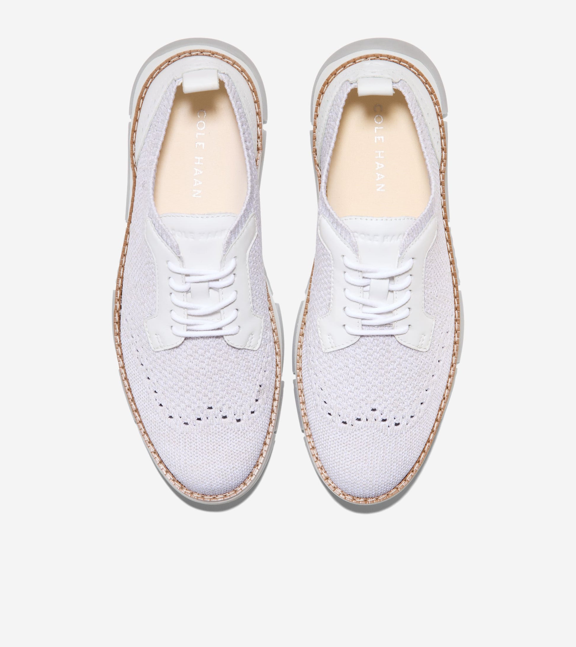 Women's ZERØGRAND Rella Stitchlite™ Oxfords-Harbor Mist-White
