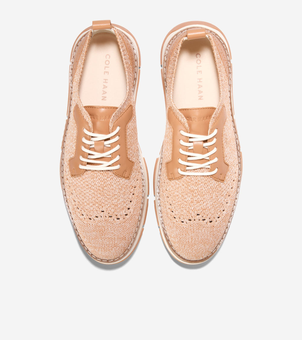 Women's ZERØGRAND Rella Stitchlite™ Oxfords-Ivory-Biscuit