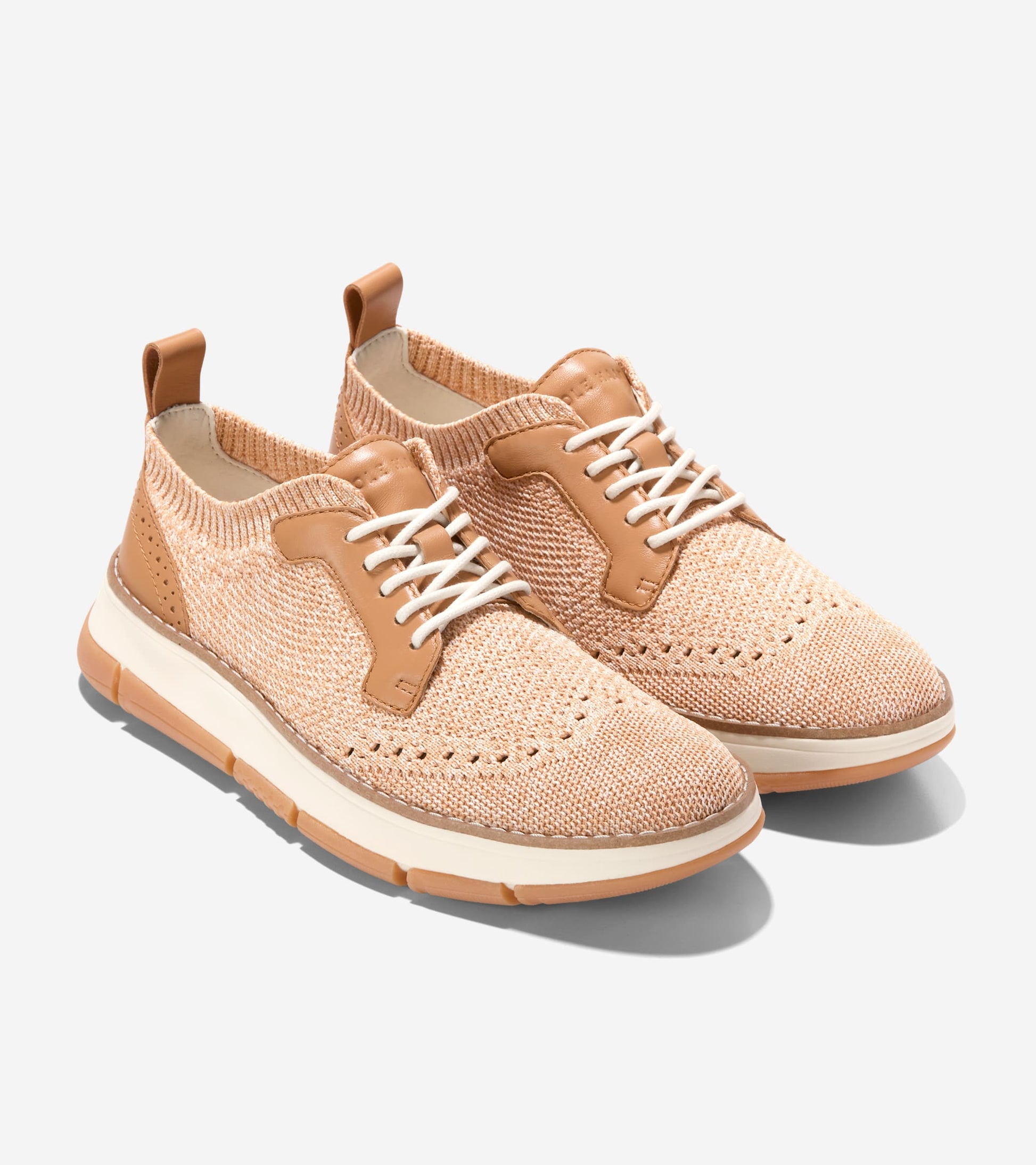 Women's ZERØGRAND Rella Stitchlite™ Oxfords-Ivory-Biscuit