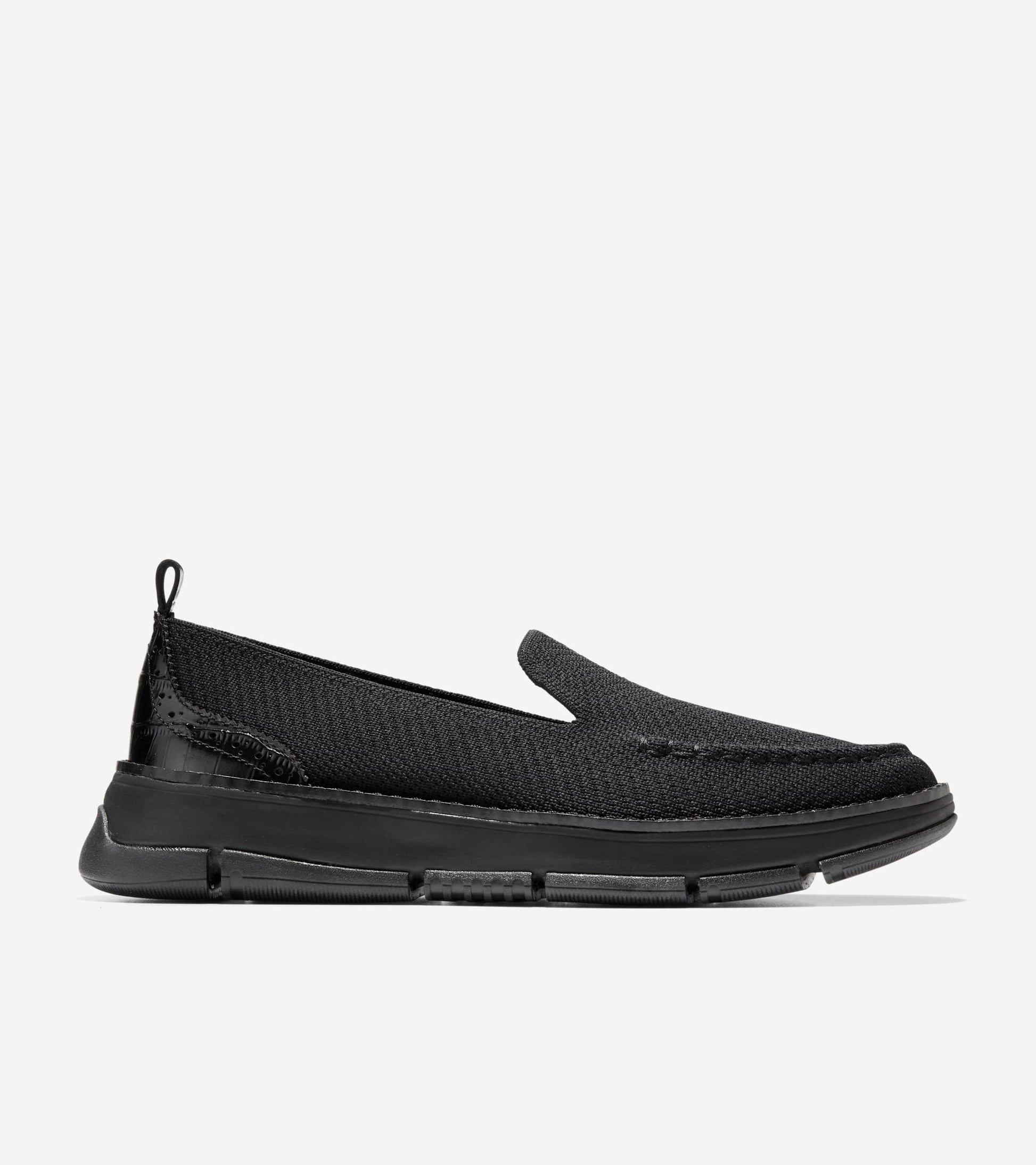 Women's ZERØGRAND Rella Stitchlite™ Venetian Loafers-Black-Croc Print
