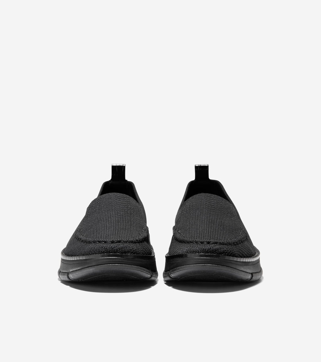 Women's ZERØGRAND Rella Stitchlite™ Venetian Loafers-Black-Croc Print