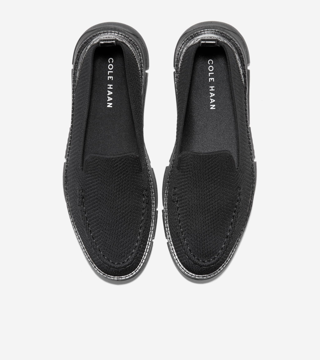 Women's ZERØGRAND Rella Stitchlite™ Venetian Loafers-Black-Croc Print