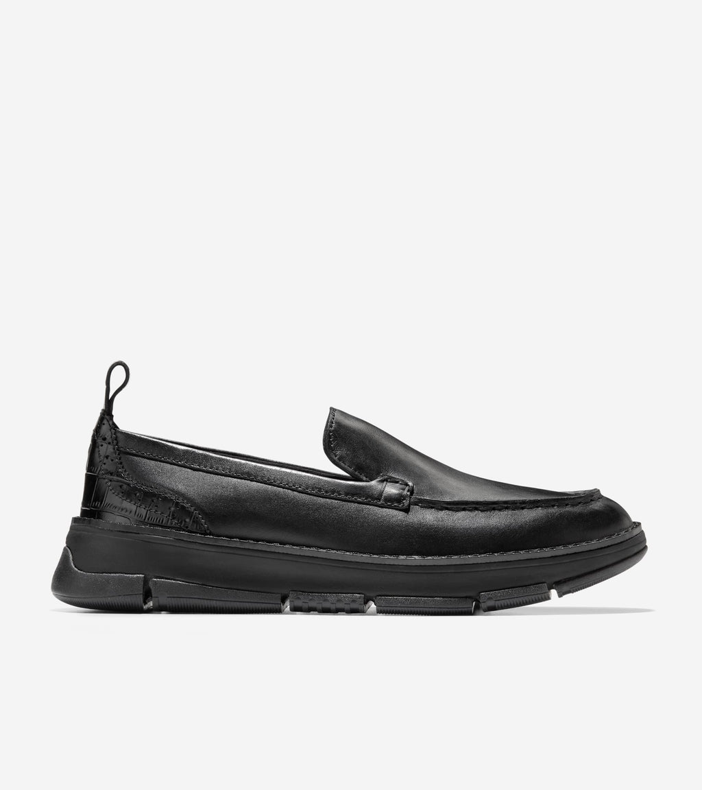 Women's ZERØGRAND Rella Venetian Loafers-Black